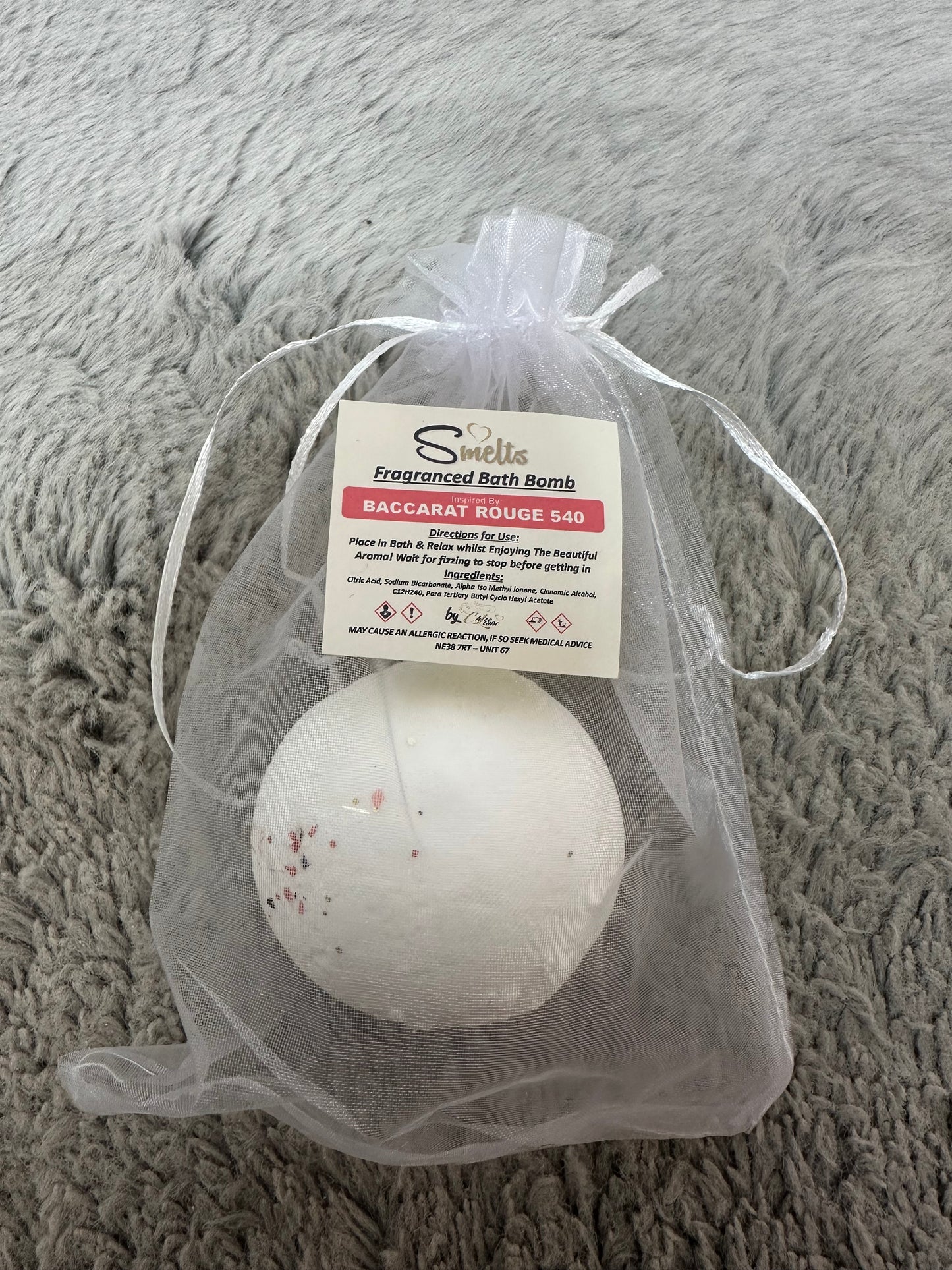 Bath Bomb Inspired By Baccarat Rouge 540