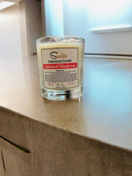 Fragranced Candle Inspired By Baccarat Rouge 540