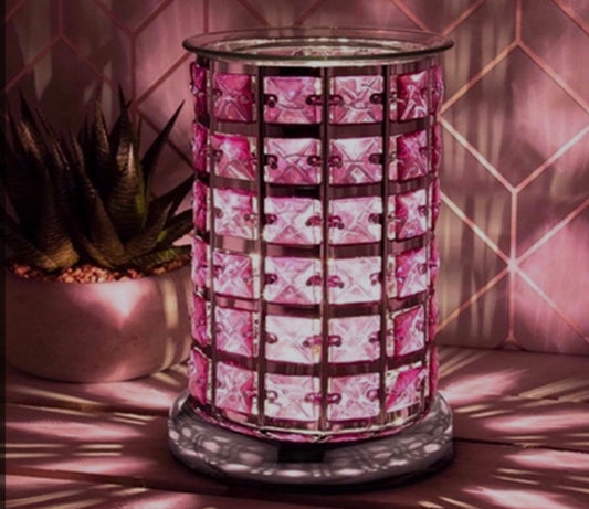Electric Wax Melt Burner Silver & Lilac