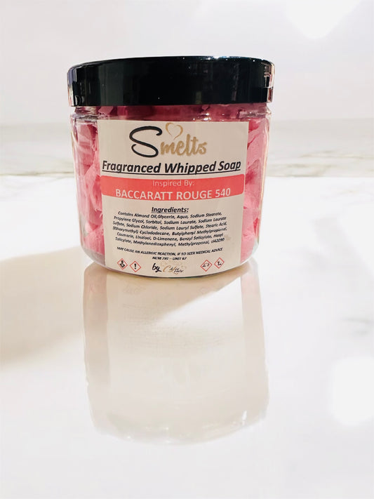 Fragranced Whipped Soap Inspired By Baccarat Rouge 540