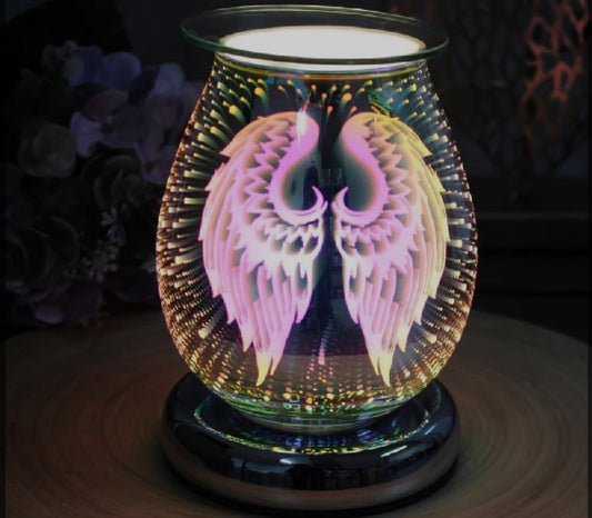 Electric Wax Melt Burner Touch Lamp Angel Wings